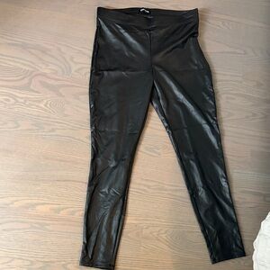 Express Black Faux Leather Leggings